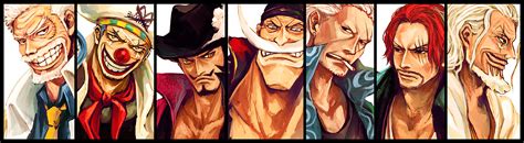 Dracule Mihawk Shanks Buggy The Clown Edward Newgate Silvers Rayleigh And 2 More One Piece