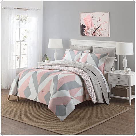 20 Pink Grey And White Bedroom