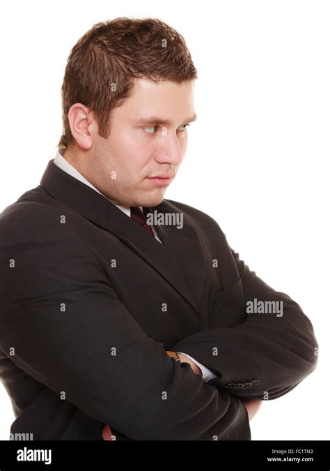 Young Man In Bad Mood Gloomy Stock Photo Alamy