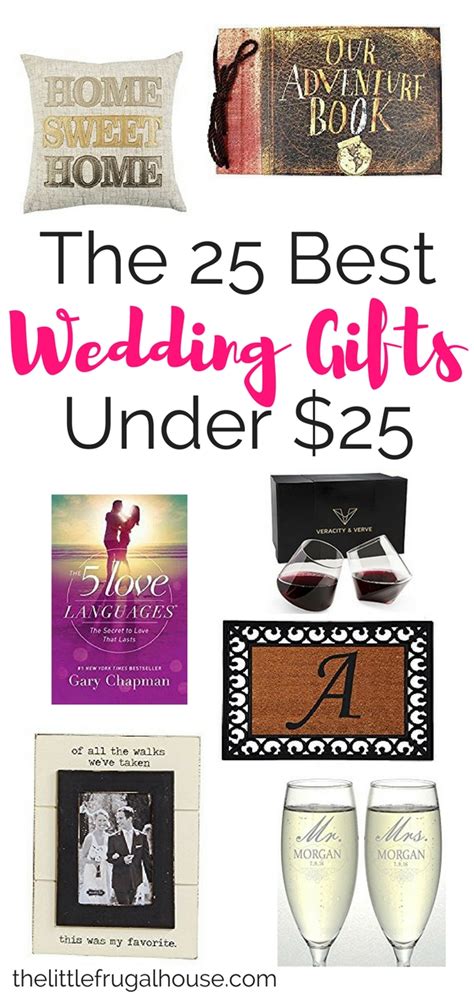 The 25 Best Wedding Ts Under 25 The Little Frugal House