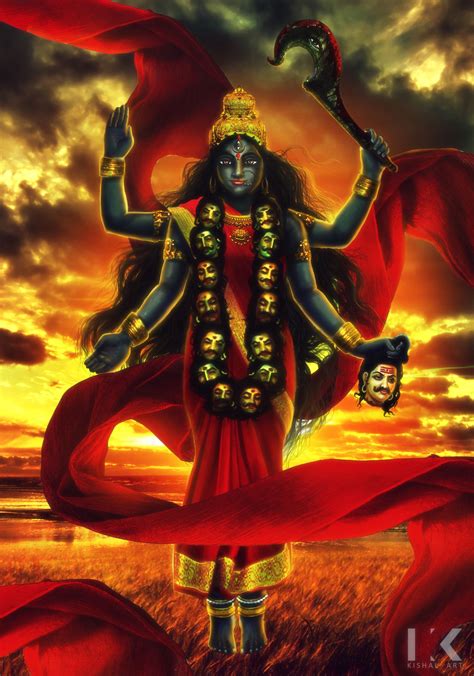 Artstation Maa Kali Kishal Art Indian Goddess Kali Kali Hindu Kali Mata