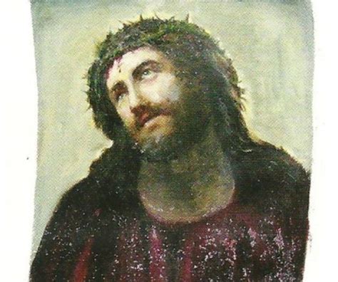 Restoration Of Jesus Fresco Fail 3 Pics