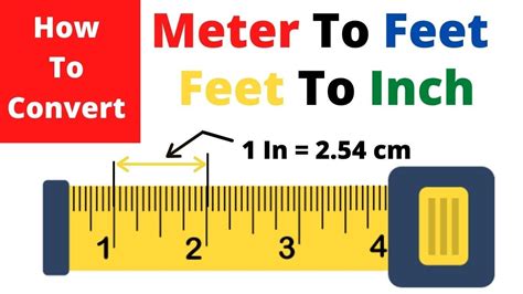 How To Convert Meter To Feet Inch To Feet Meter To Centimeter