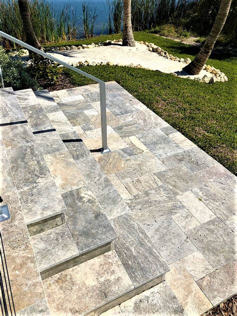 Silver Travertine Paver Steps Travertine Tiles Supplier Melbourne