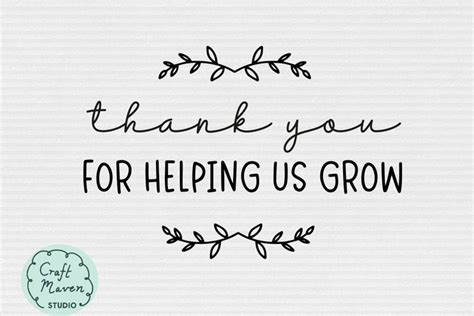 Thank You For Helping Us Grow Teacher T Svg Png Dxf