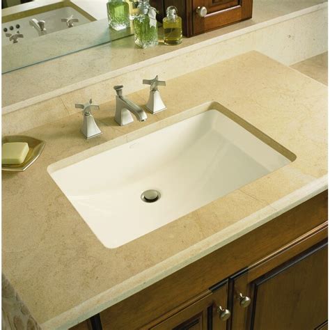 Kohler Ladena White Undermount Rectangular Bathroom Sink 20875 In X