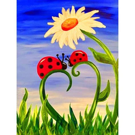 30 Summer Acrylic Painting Ideas For Beginners Cute Canvas Paintings