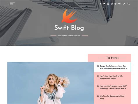 free swift blog wordpress theme download and review justfreewpthemes