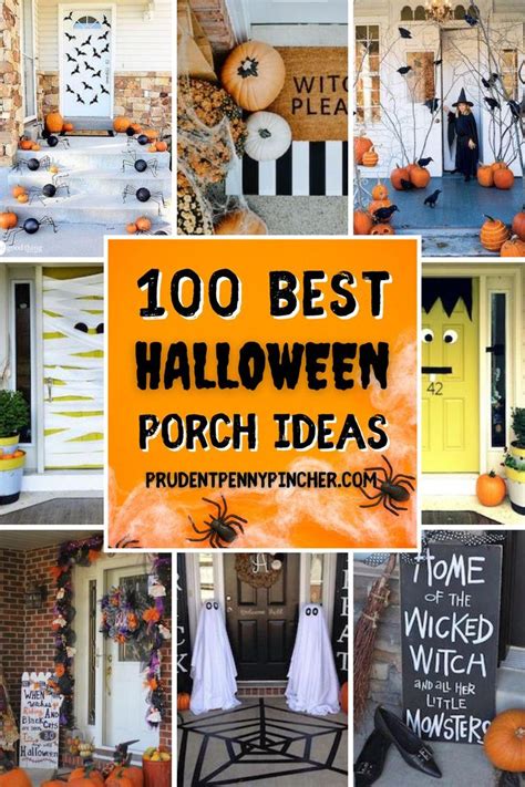Halloween Porch Decorations With The Words 100 Best Halloween Porch Ideas