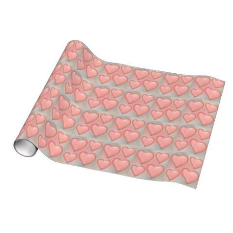 Cute Hearts Pattern Wrapping Papers Heart Wrapping Paper Wrapping