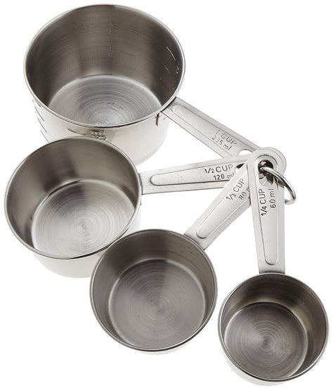 Classic Stainless Steel Measuring Cups Set Of 4 Stainless Steel By