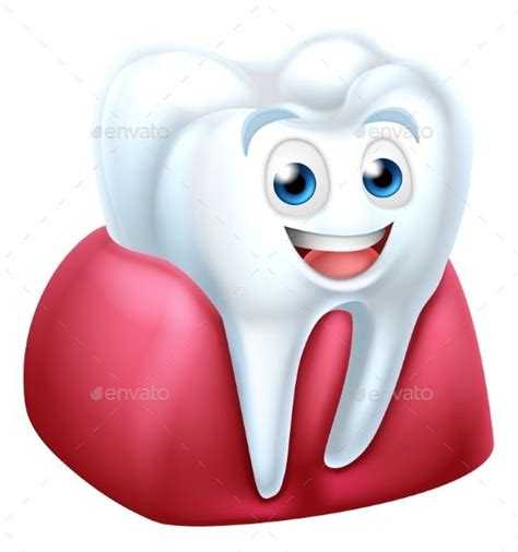 Tooth And Gum Cartoon Character Cartoon Characters Cute Tooth Cartoon