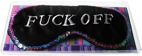 Fuck Off Eye Mask Blindfold Black Uk Health And Personal Care