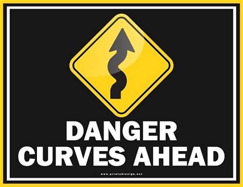 dangerous curves ahead sign free download