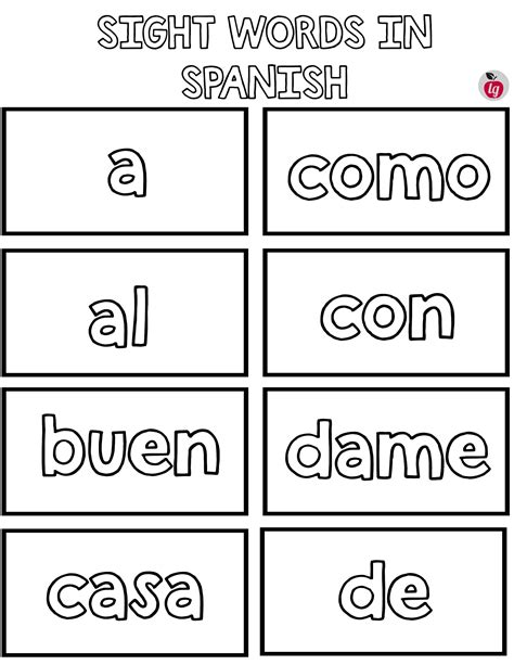 Spanish Worksheets For Kindergarten