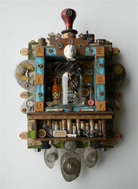 Artistic Assemblages ⌼ Mixed Media And Collage Art Salvaged Sanctuary