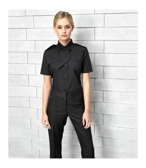 Premier Ladies Short Sleeve Pilot Shirt Pr312 Pcl Corporatewear Ltd