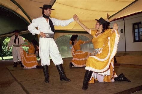 Traditional Dance Fiesta Gauchos Montevideo Uruguay Gaucho