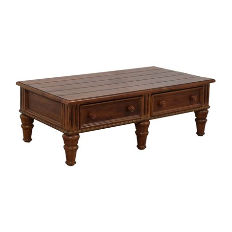 Thomasville furniture bogart round coffee table mahogany & glass art deco style (224373358473). 90% OFF - Thomasville Thomasville Ernest Hemingway ...