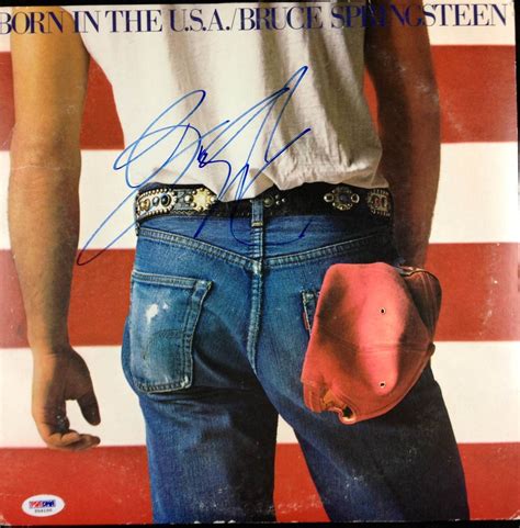 Springsteen wrote born in the u.s.a. after reading born on the fourth of july, vietnam veteran and antiwar activist ron kovic's memoir (which oliver they struck up a friendship, and springsteen wound up staging an august 1981 benefit concert for the fledgling vietnam veterans of america. Lot Detail - Bruce Springsteen "Born In The USA" Signed ...
