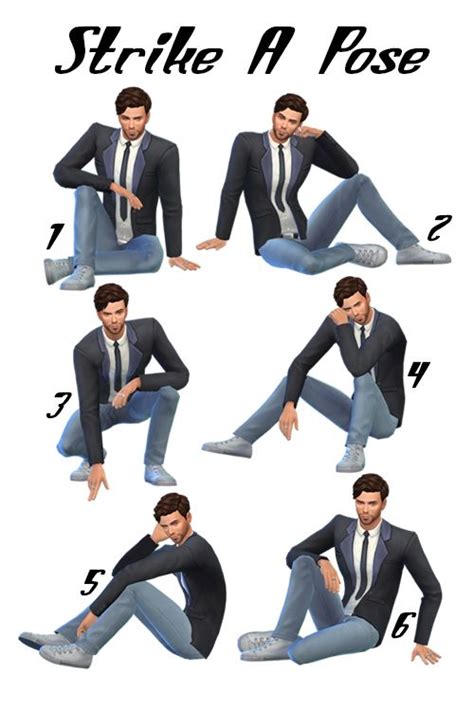 ♥ Strike A Pose ♥• Total 6 Poses For The Gallery For A Male Sim • If