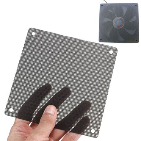 5pcs Lot 120mm Cuttable Black Pvc Pc Fan Dust Filter Dustproof Case