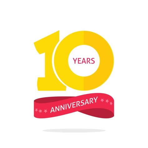 Royalty Free 10th Anniversary Clip Art Vector Images And Illustrations