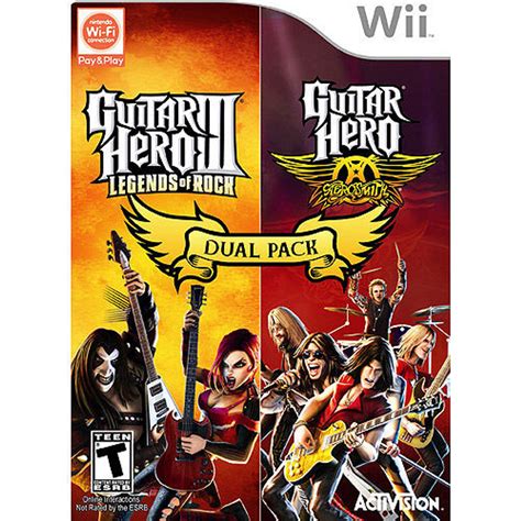 Guitar Hero Iii And Guitar Hero Aerosmith Dual Pack Nintendo Wii Game For Sale Dkoldies