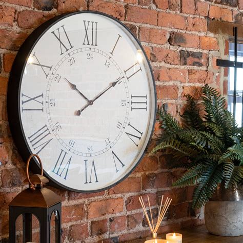 Large Embossed Station Clock Wholesale By Hill Interiors