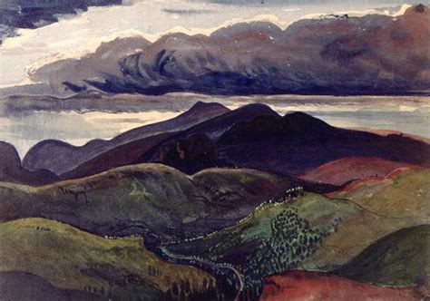 The Dark Mountains 1910 Dark Mountains Mountain Art Print Art