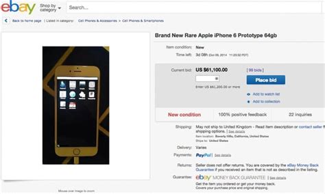 Alleged Iphone 6 Prototype For Sale On Ebay For More Than 60000