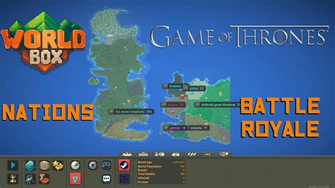 Worldbox Game Of Thrones Nations Battle Royale Youtube