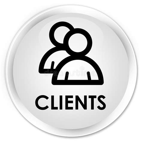 Clients Group Icon Special Cyan Blue Square Button Stock Illustration