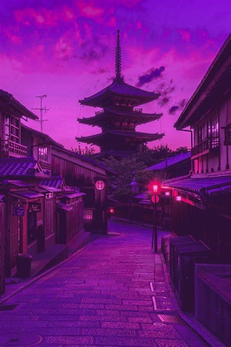 Aesthetic Purple Japan Wallpapers Wallpaper Cave