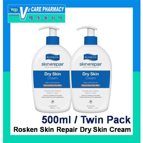 Used daily, rosken skin repair dry skin cream provides long term protection whilst repairing and replenishing lost moisture to your skin. Rosken Skin Repair Dry Skin Cream Daily Moisturiser 500ml ...