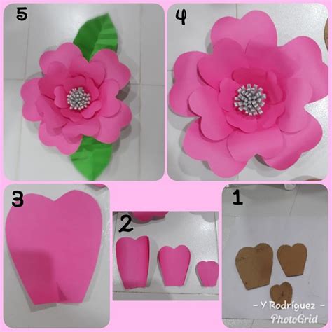 Flores gigantes plantillas para flores flores de papel para decoracin 9000 en mercado libre cmo hacer flores de papel gigantes para eventos dale molde flor de papel hacer flores de papel plantilla de. Pasos para realizar flores en cartulina con su respectiva ...