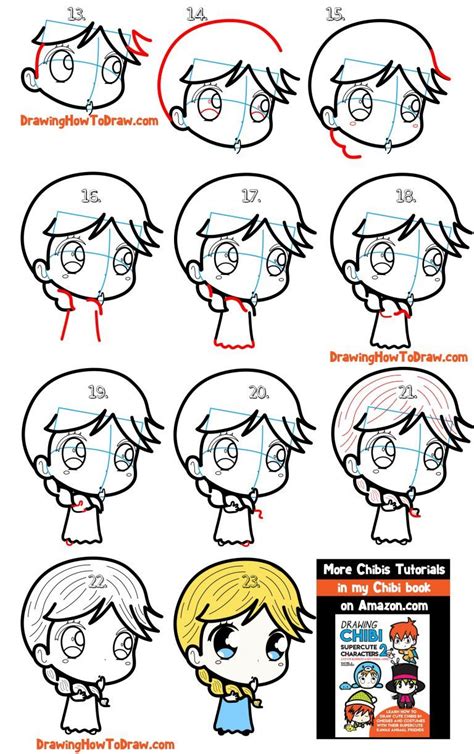 How To Draw A Supercute Chibi Girl With Easy Step By Step Drawing