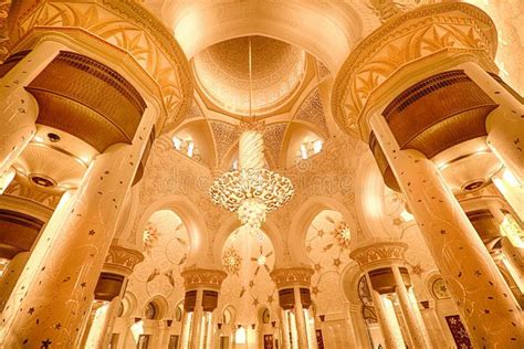 Interior In Sheikh Zayed Grand Mosque In Abu Dhabi Uae Abu Dhabi Uae