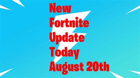 Welcome to real loot gaming! New Fortnite Update Today - PS4 Patch Notes (20th August ...