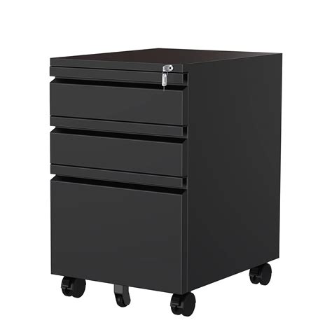 Buy 3 Drawer File Cabinet Metal Filing Cabinet With Lock Rolling