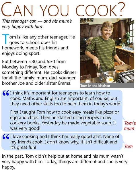 Can You Cook Learnenglish Teens British Council