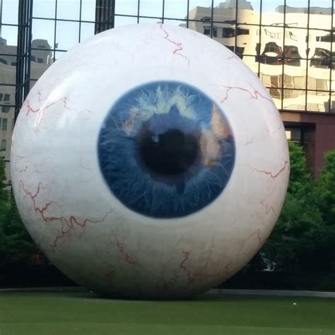 Giant Eyeball Downtown Dallas Big Eye Downtown