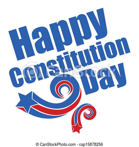 Clipart Vector Of Constitution Day Retro Stars Drawing Art Of Retro