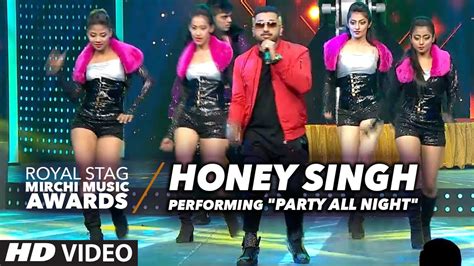 Honey Singh Performingparty All Night At Radio Mirchi Awards 2016