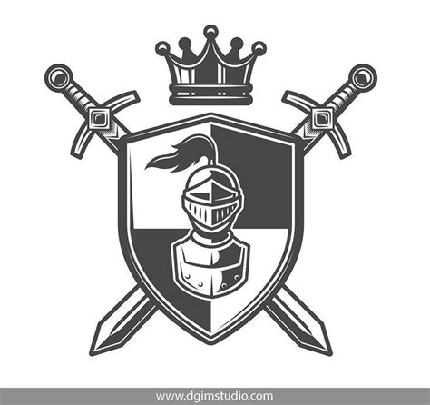 Knights Templates And Elements Warrior Logo Sword Logo Knight