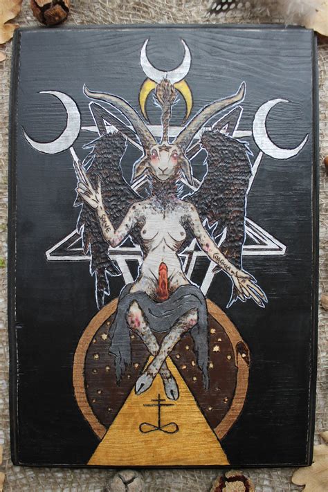 Satanic Tapestrysatanic Art Etsy