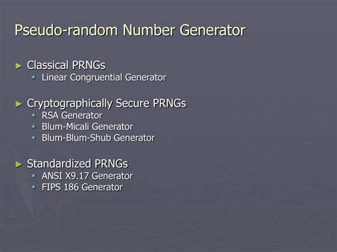 Ppt Pseudo Random Number Generation Powerpoint Presentation Free