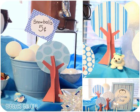 Winter Onederland Polar Bears And Penguins Party Idea For Baby Boys