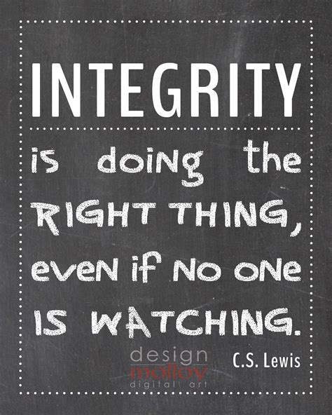 Integrity Definition Chalkboard Printables 8x10 Doing The Etsy
