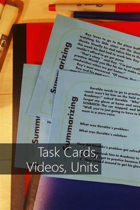 Task Cards Units Teamtom Education